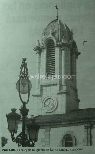 Reloj de la Iglesia de Santa Lucía