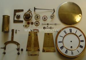 Piezas de un reloj