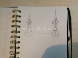 Dibujo agujas de reloj