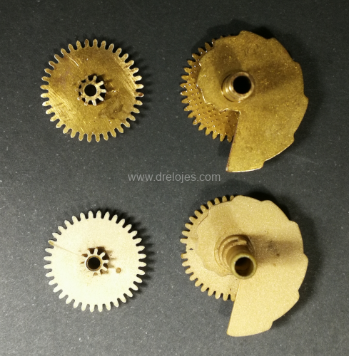 Piezas de un reloj